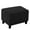 Black, variant on AUQ Ottoman Cover Made of Stretch Fabric for a Snug,Secure Fit Footstool Furniture Protector Cover Gray