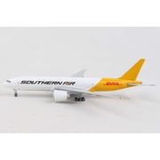 Boeing 777F Commercial Aircraft Southern Air - DHL White and Yellow 1/400 Diecast Model Airplane by GeminiJets