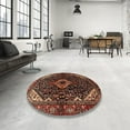 thumbnail image 4 of Ahgly Company Machine Washable Indoor Rectangle Traditional Gold Brown Area Rugs, 3' x 5', 4 of 7