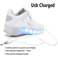 thumbnail image 5 of Kids Roller Skates Light up Shoes with Wheels Shoes LED USB Charging Roller Sneakers for Girls Boys Birthday Christmas Gift, 5 of 7