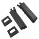 thumbnail image 3 of 4 piezas de tren de aterrizaje para cuadricóptero, piezas de repuesto de plástico para E58, S168, Negro, 3 of 6