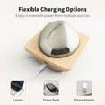thumbnail image 6 of Breo Scalp Mini Pro Scalp Massager IPX7 Scratcher Detangler Kneading Bamboo Charging Base Natural Care Therapy, 6 of 12