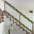 thumbnail image 6 of Artificial Christmas Garland with Balls,Red Berries and Pinecones,Holiday Garland for Fireplace,Stairs,Door Decor,Indoor Outdoor Christmas Decorations with Glitter Balls for Festive Home Celebration, 6 of 6