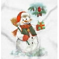 thumbnail image 2 of Cute Vintage Christmas Winter Snowman Women's Graphic T Shirt Tees Brisco Brands S, 2 of 5