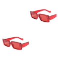 thumbnail image 3 of kurtrusly Monture Rectangulaire Légère Protection pour Style à la Mode Matériaux PC Lunettes Monture Rouge 2 Ensembles, 3 of 6