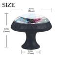 thumbnail image 4 of 4 Pcs Peacock Knobs for Kitchen Cabinet Cupboard Dresser Bookcase Drawer Pulls Handles Round Home Decor, 4 of 8