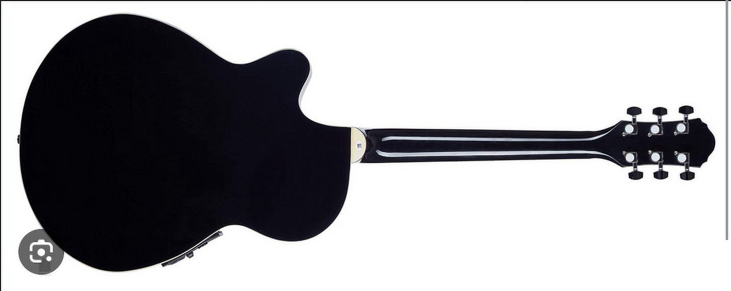 Oscar Schmidt Dreadnought Acoustic Electric Guitar - Black - OG8CEB