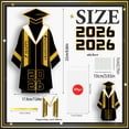 thumbnail image 3 of 2026 Graduation Party Decorations Black and Gold Graduation Decorations, Card Box for Party 30 Pc Opp Bags, 3 of 6