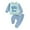 A10 Blue, variant on YEPGAR Baby Boy Color Block 2Pcs Clothing Set Round Neck Long Sleeve Birthday Gift Photoshoot Breathable Skin Friendly (Green, 3-6 Months)