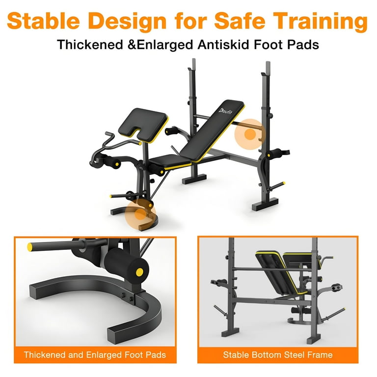 Doufit adjustable weight bench hotsell
