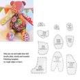 thumbnail image 3 of Memory Bear Sewing Patterns Template Ruler Set, 10 Pcs Memory Bear Template Ruler Acrylic Sewing Pattern Set for Cute Doll Making, Bear Sewing Pattern Ruler Quilting Template, 3 of 7