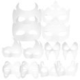 thumbnail image 1 of Diy Masks Blank Masks To Decorate Dance Party White 18X16cm Hand Painted 12Set, 1 of 4
