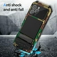 thumbnail image 4 of Compatible with iPhone 16 Pro max Case Heavy Duty Protection Dustproof Built in Screen Protector Rugged Stand 360 Full Body Military Grade Metal Bumper Phone Cases  (Camouflage 2024), 4 of 12