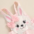 thumbnail image 5 of Okbabeha  Baby Girl Easter Clothes Long Sleeve Romper Bunny Print Overall Skirt Dress Cute Newborn Outfit, 5 of 7