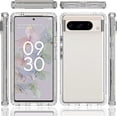 thumbnail image 2 of Compatible with Google Pixel 8 Pro Gradient Clear Case Shockproof Protection Case TPU+PC Cute Clear Full Body Protective Cover Cases Red, 2 of 5
