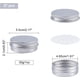 thumbnail image 2 of 27 latas redondas de aluminio de 30 ml, frascos de hojalata plateados vacíos de 1 onza, contenedores de almacenamiento de metal rellenables con tapa de rosca., 2 of 7