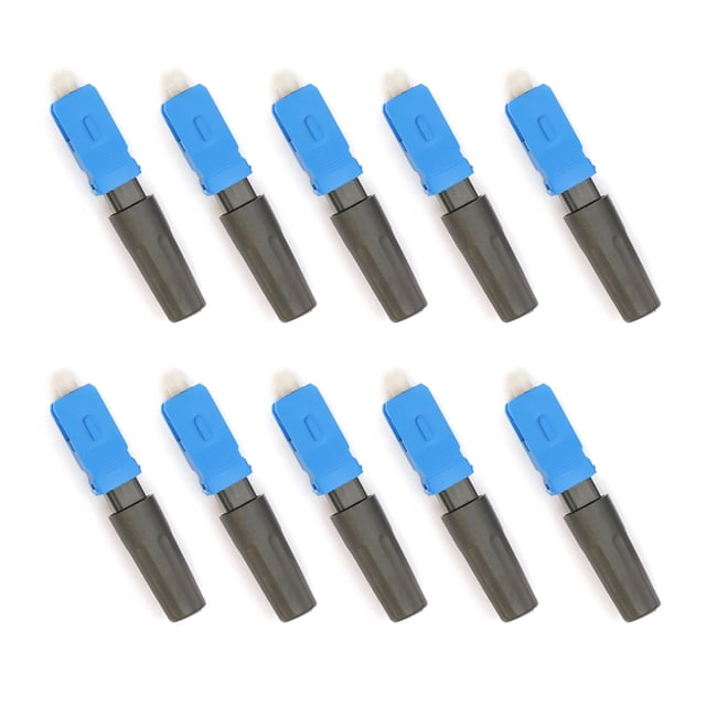 Kearding Paquete de 10 conectores rápidos Pragmatic Cable de fibra óptica ligero y resistente al desgaste amplio y seguro para la red Electrónica miscelánea