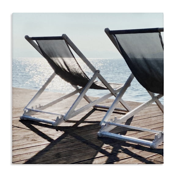 Stupell Industries Coastal Beach Shadow Reach Canvas Art, 24 x 24, by Noah Bay