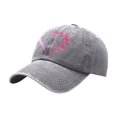 thumbnail image 4 of XIAOCHA Women's Printed Baseball Cap Adjustable Dad Hat Farm Snapback Hat,Grey, 4 of 4