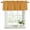 Orange, variant on 2 Pack Valances for Window, Sage Green Spring Leaves Short Curtains for Kitchen Bedroom Living Room, Pastoral Botanical Striped Flowers Rod Pocket Small Window Treatment Valance Drapes 42 x 18 Inch