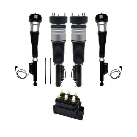 Full Set Front-Rear Air Airmatic Suspension Spring Strut-Air Suspension Solenoid Valve Block For 2007-2013 Mercedes-Benz S550