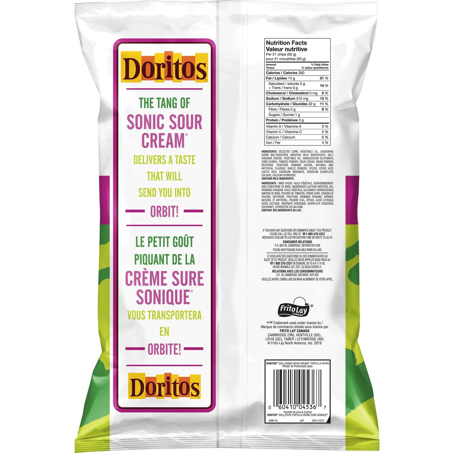 Doritos Sonic Sour Cream