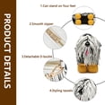 thumbnail image 6 of Womens PU Leather Unique Crossbody Shoulder Bag Handbag Cute Dog Shaped Purse with Tassel and Gold Hardware, Zipper Closure, Adjustable Shoulder Strap, Portable for Daily Use Travel (1 Pack, White), 6 of 7