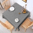 thumbnail image 2 of Black White Square Checkered Pattern Square Tablecloth,Waterproof Square Table Cover,Wipeable Spillproof Washable Table Cover for Home Kitchen Party Decor 42"X42"(107x107cm), 2 of 6