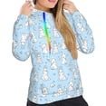 thumbnail image 5 of Yiaed Rabbit And Bird Print Womens Casual Hoodies Crew Neck Long Sleeve Sweatshirts With Pocket Pullover Tops Women's Hooded Sweatshirt-XX-Large, 5 of 5