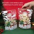 thumbnail image 4 of Resealable Christmas Zip Lock Bags 50PCS Clear Christmas Snowman Plastic Sealing Bags for Xmas Holiday Party Candy Small Gift Wrapping Supplies Decor, 4 of 6