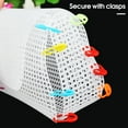 thumbnail image 2 of DALX Clear Plastic Mesh Cloth Canvas Sheets for Making Crossbody Bag Handbag Thread Starter Craft Supplies DIY Handicraft Accessory, 2 of 4