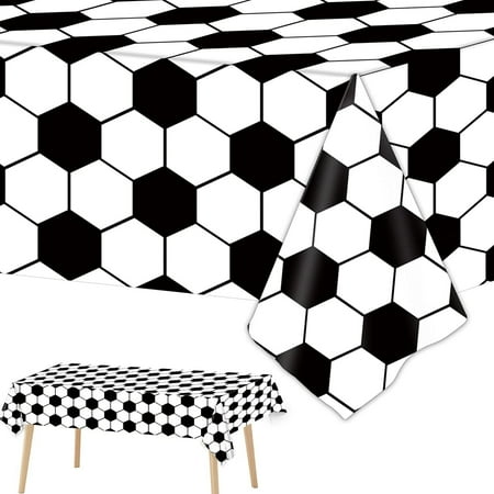 

Soccer Party Tablecloths for Soccer Decorations Plastic Disposable 137*274CM world cup