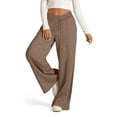 thumbnail image 5 of Jesscasday Women's Casual Fit Sports Pants High Rise Wide Leg Design Lightweight Polyester For Aerobics Dance Casual Wear, 5 of 13