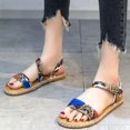 thumbnail image 2 of Anuirheih Women's Fashion Casual Flat Crystal Beach Comfortable Buckle Strap Sandals Shoes Sandals Women (Multicolor), 2 of 9