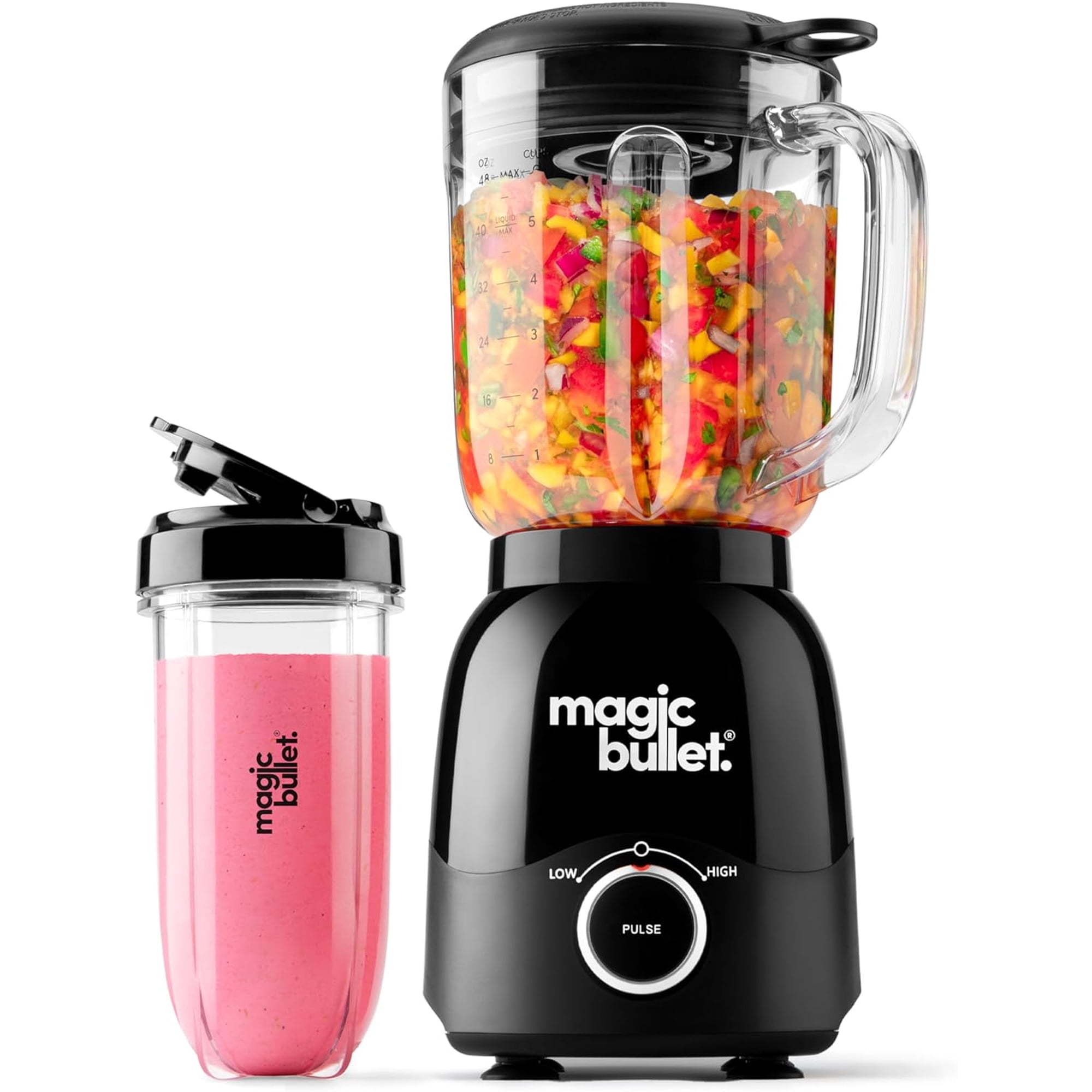 Magic Bullet Combo Blender, 48oz Pitcher, Blending Cup, Simple Speed Dial