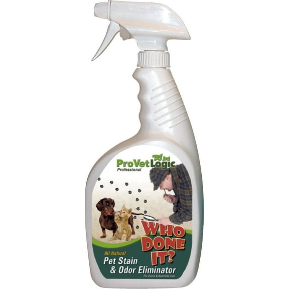 ProVetLogic Who Done It Deodorizing Pet Odor Remover for Carpet & Rugs, Fresh, 32 oz