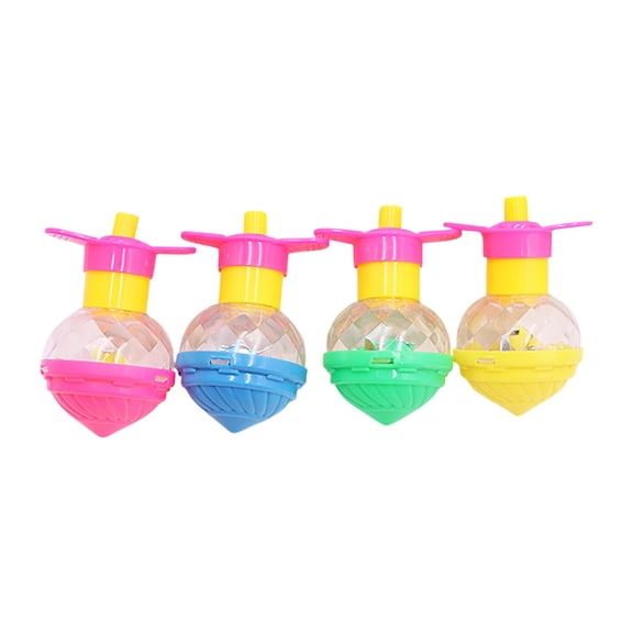 CanGonggg Children's Flash Luminous Top Toy Colorful Top Ejection Toy Christmas Novelty Set for Center Table Boy Party Age 12 Dozen Eggs Easter Story Click Clacks from The 70s Kid Party Easter Candy