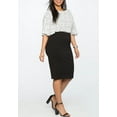 thumbnail image 3 of ELOQUII Women's Plus Size The Ultimate Stretch Pencil Skirt, 3 of 5