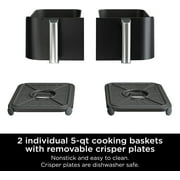 Ninja Foodi 6-in-1 Smart 10-QT 2-Basket Air Fryer with Thermometer, DZ550