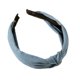 thumbnail image 1 of Diademas de mezclilla con nudo para mujer Diadema de nudo ancho para mujer Diadema de moda con lunares y rayas azules para mujer (3 piezas), 1 of 5