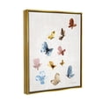 thumbnail image 3 of Stupell Varied Butterflies Flutter Nature Animals & Insects Painting Gold Floater Framed Art Print Wall Art, 3 of 6