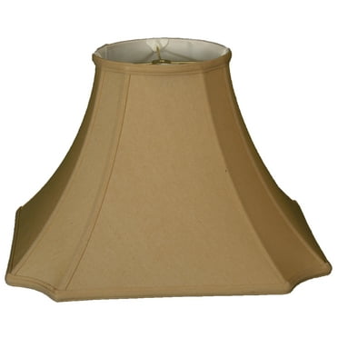 Royal Designs 18" Square Inverted Cut Corner Lamp Shade Antique Gold