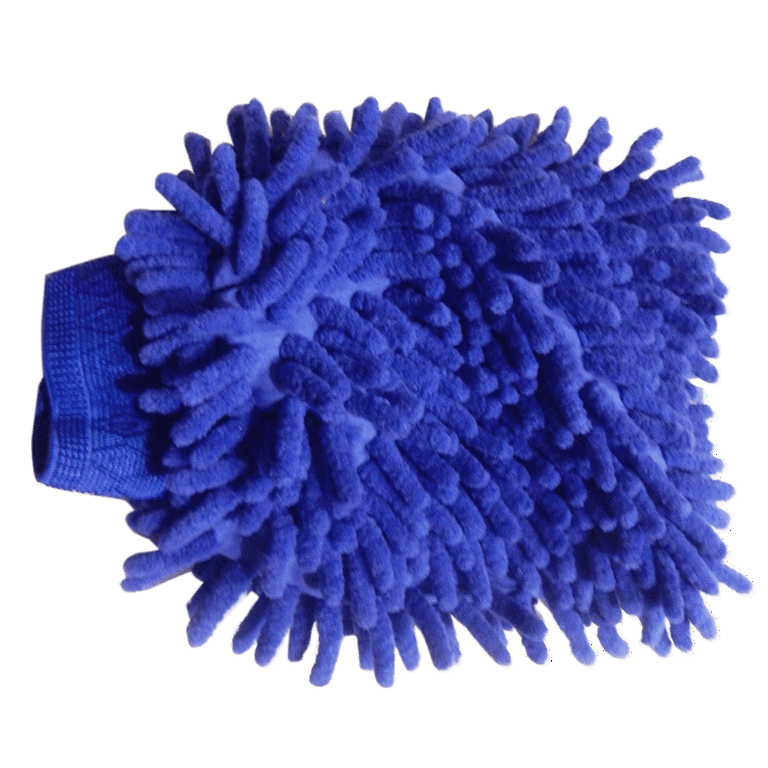 Double sided chenille microfiber car wash mitt glove - Pack of 2