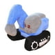 thumbnail image 1 of Peluche de excavadora para fiesta de cumpleaños, camión de peluche navideño azul, 1 of 9