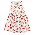 thumbnail image 4 of Hudson Baby Infant and Toddler Girl Cotton Dress and Cardigan 2pc Set, Cherries, 5 Toddler, 4 of 4