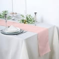 thumbnail image 2 of BalsaCircle 12" x 108" Blush Faux Burlap Table Runner Premium Polyester Linens Decorations, 2 of 8
