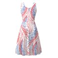 thumbnail image 5 of FcBaudy Robe Sans Manches à Col Rond, Robes d'Été pour Femmes, Robes pour Femmes Mode d'Été pour Dames Robe Longue Imprimée Sans Manches Robe pour Femme, 5 of 5