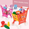 thumbnail image 3 of Matoen Kids Shopping Cart Trolley for Groceries Toddlers Pretend Play Food Role Play Educational Toy Play Kitchen Toys Store Playset, 3 of 3
