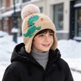 thumbnail image 2 of Boys Beanie Knitted Cute Dinosaur Cartoon Hat Kids Winter Warm Hat for 3-6 Years Toddler Kids Boys, 2 of 6