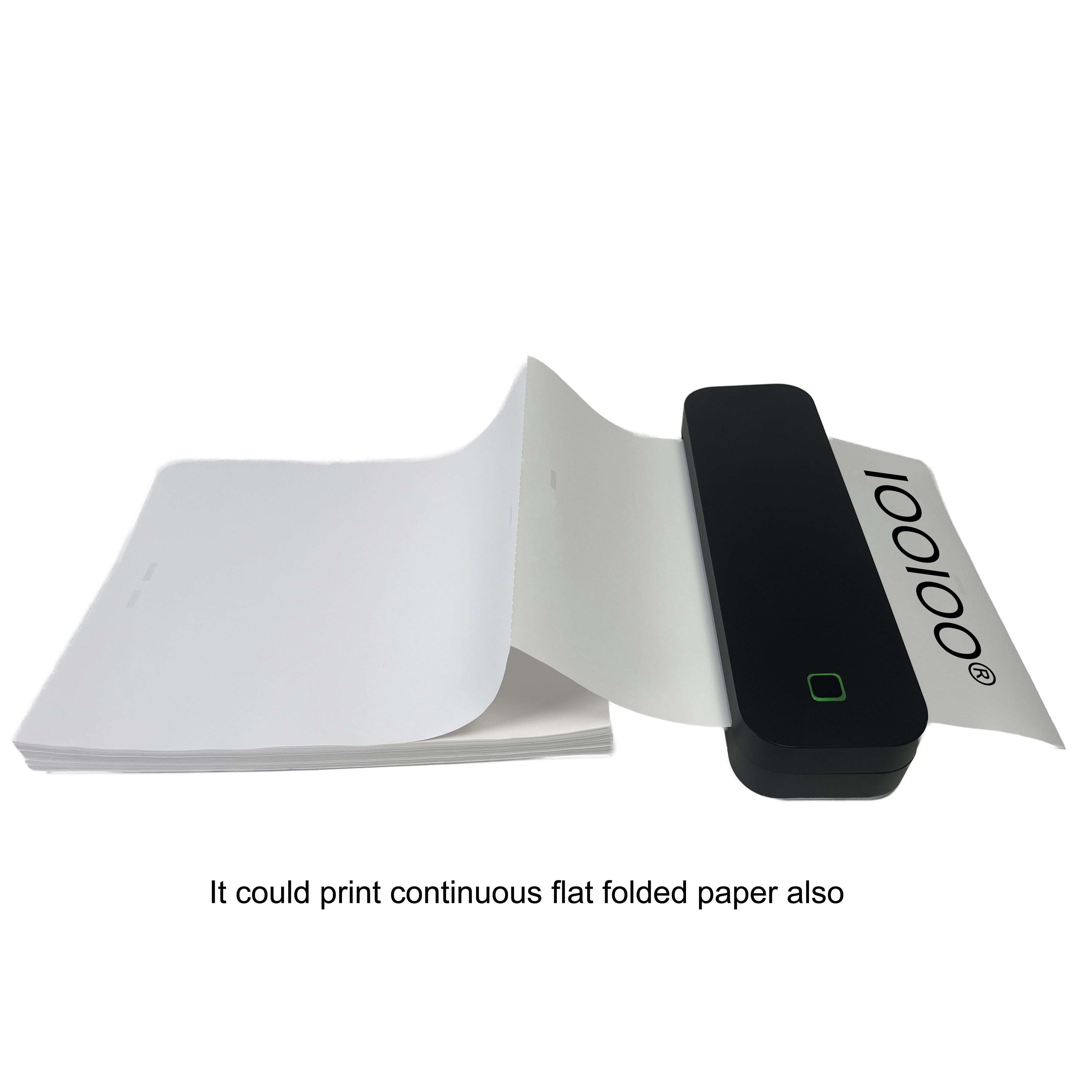 IOOIOO Portable Printer for Tattoo Stencil Transfer Paper, and for 8.5" x 11" Letter Rolled/Folded inkless Thermal Paper